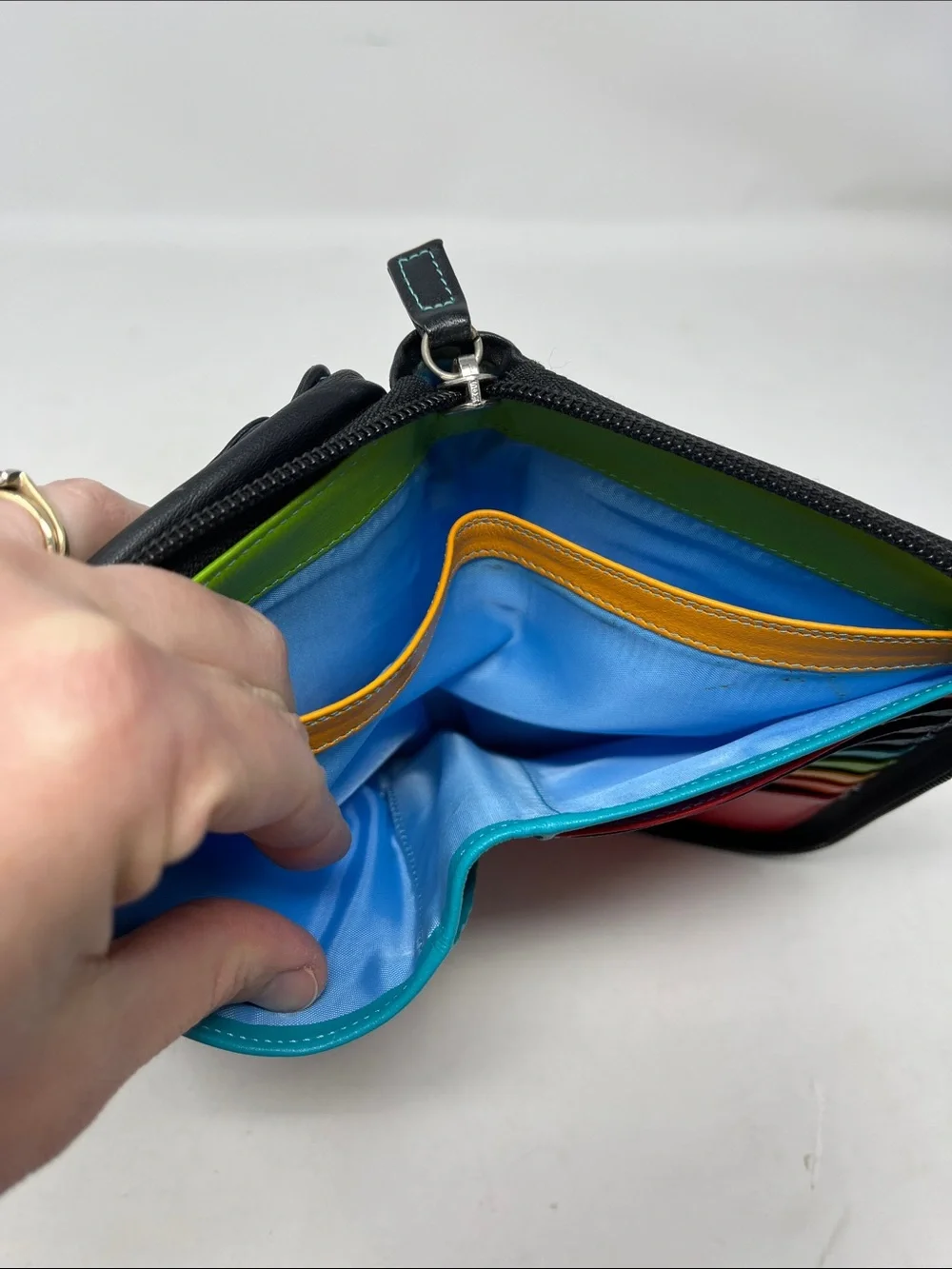 MYWALIT TRAVEL COLORFUL LEATHER CROSSBODY BAG DESIGNED IN ITALY